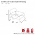Sleigh Chair Adjustable Trolley 150